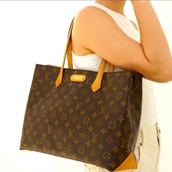 Large🤎 Louis Vuitton Monogram Tote Neverfull Shoulder bag Work bag travel bag - Picture 3 of 17